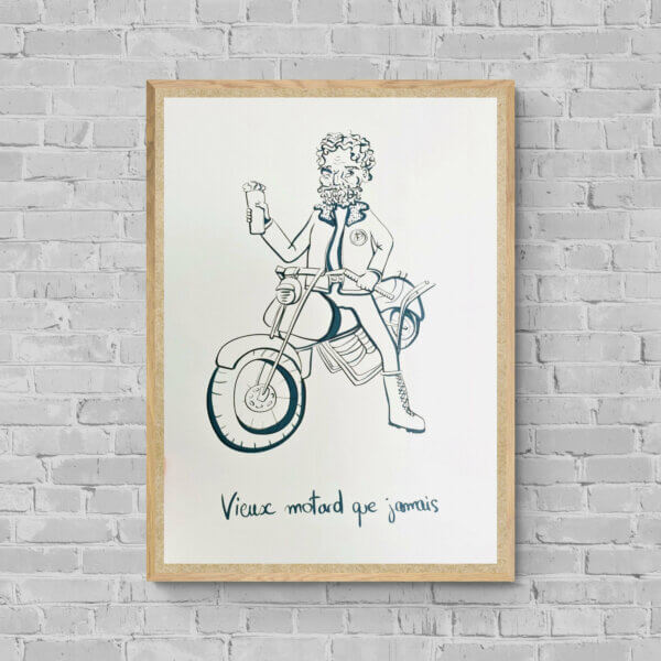 Vieux motard que jamais