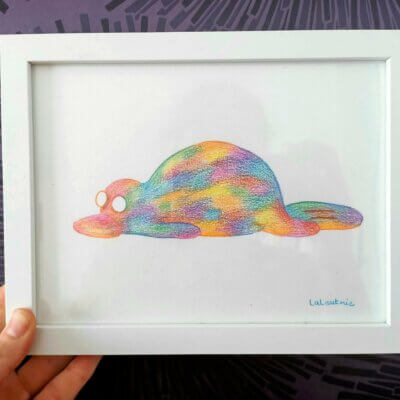 Ornithorynque - Œuvre originale unique ou réimpression - A5