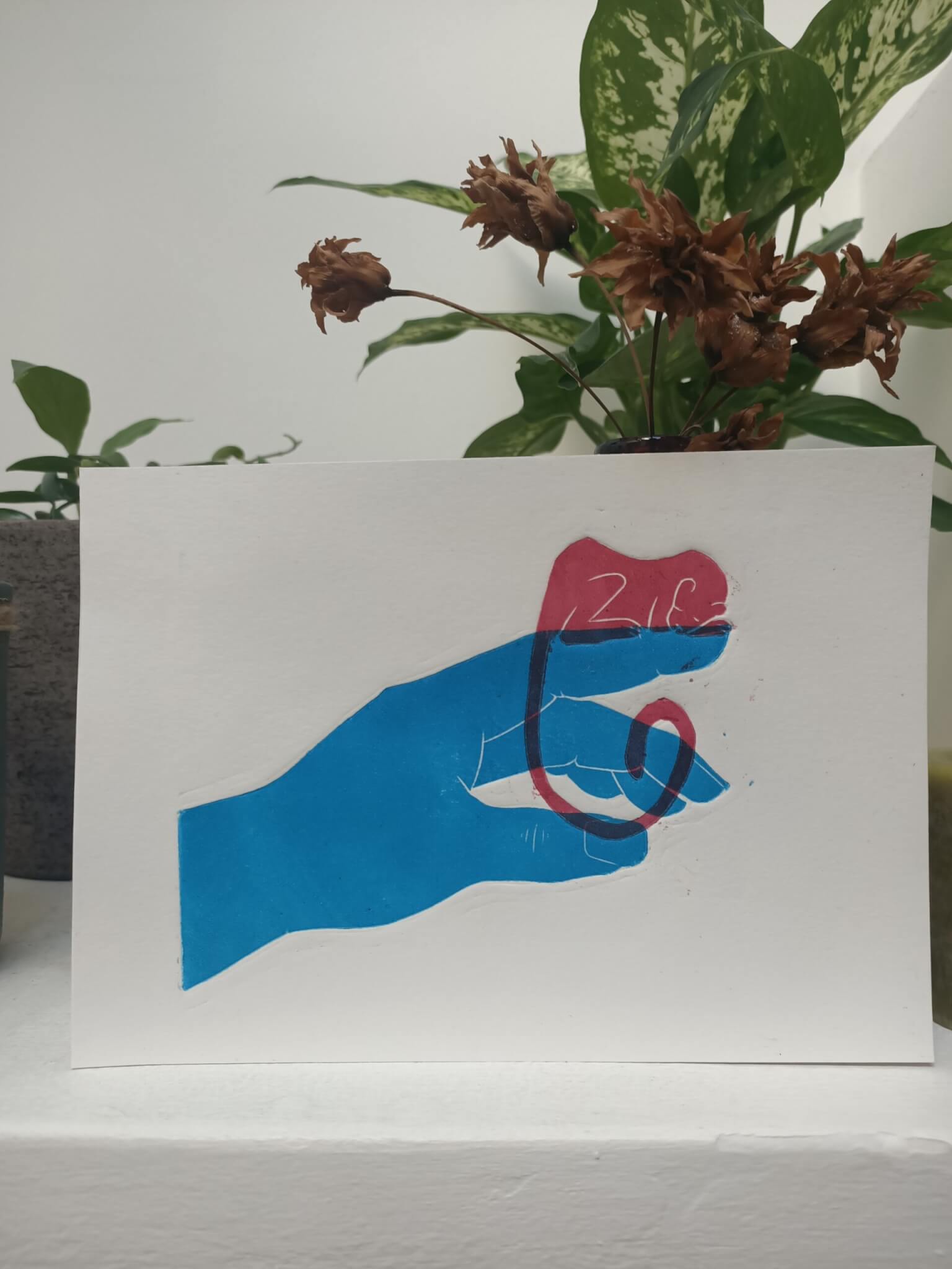 Panthère endormie sur ma main - A5 – Image 3