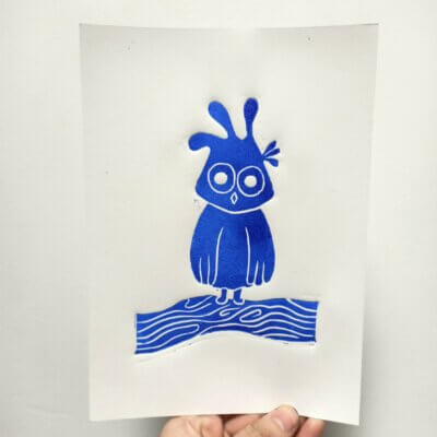 Piou Piou - Linogravure 20 tirages A5