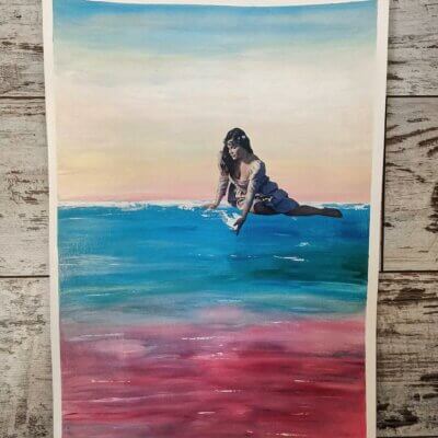 À celleux qui remuent les océans - 42 × 29.7cm