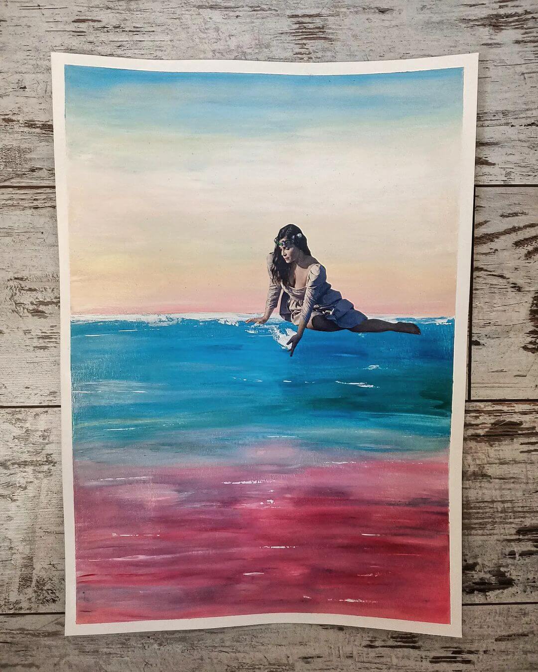 À celleux qui remuent les océans - 42 × 29.7cm