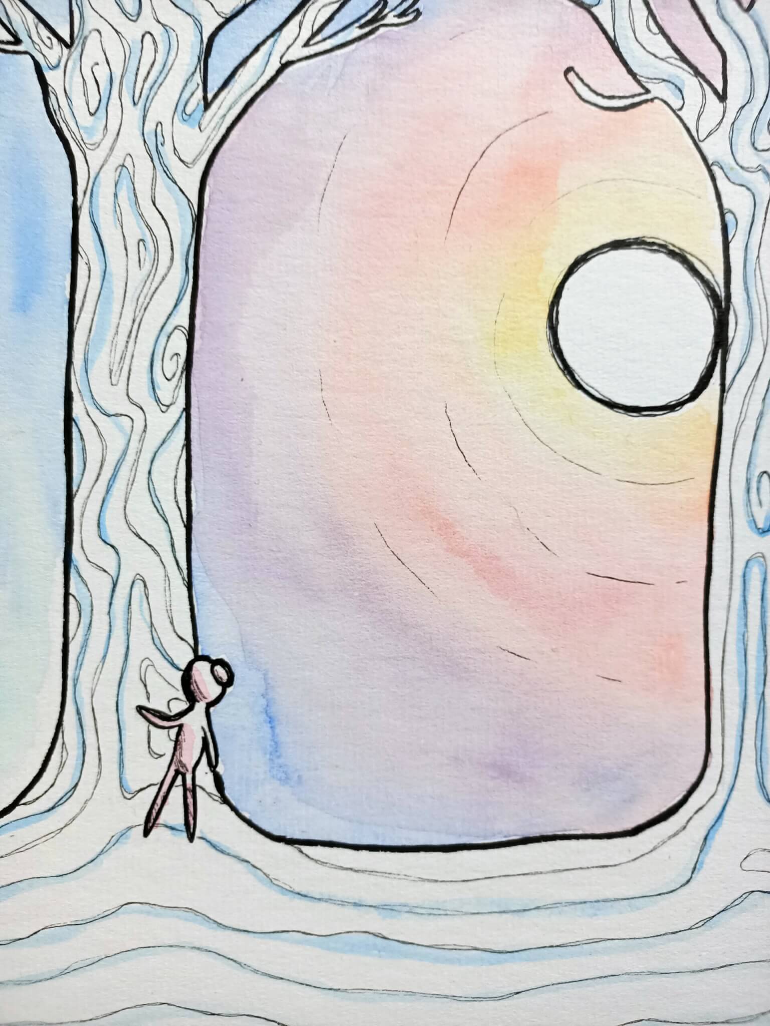 Celui qui avait peur du soleil - 27x27cm – Image 2