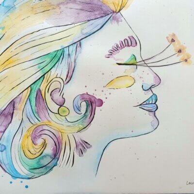 Paisible attente - Œuvre originale