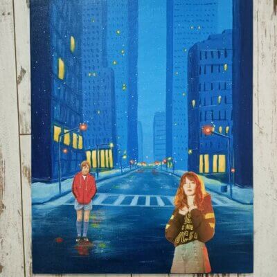 Enfance à New York - 41 × 33cm