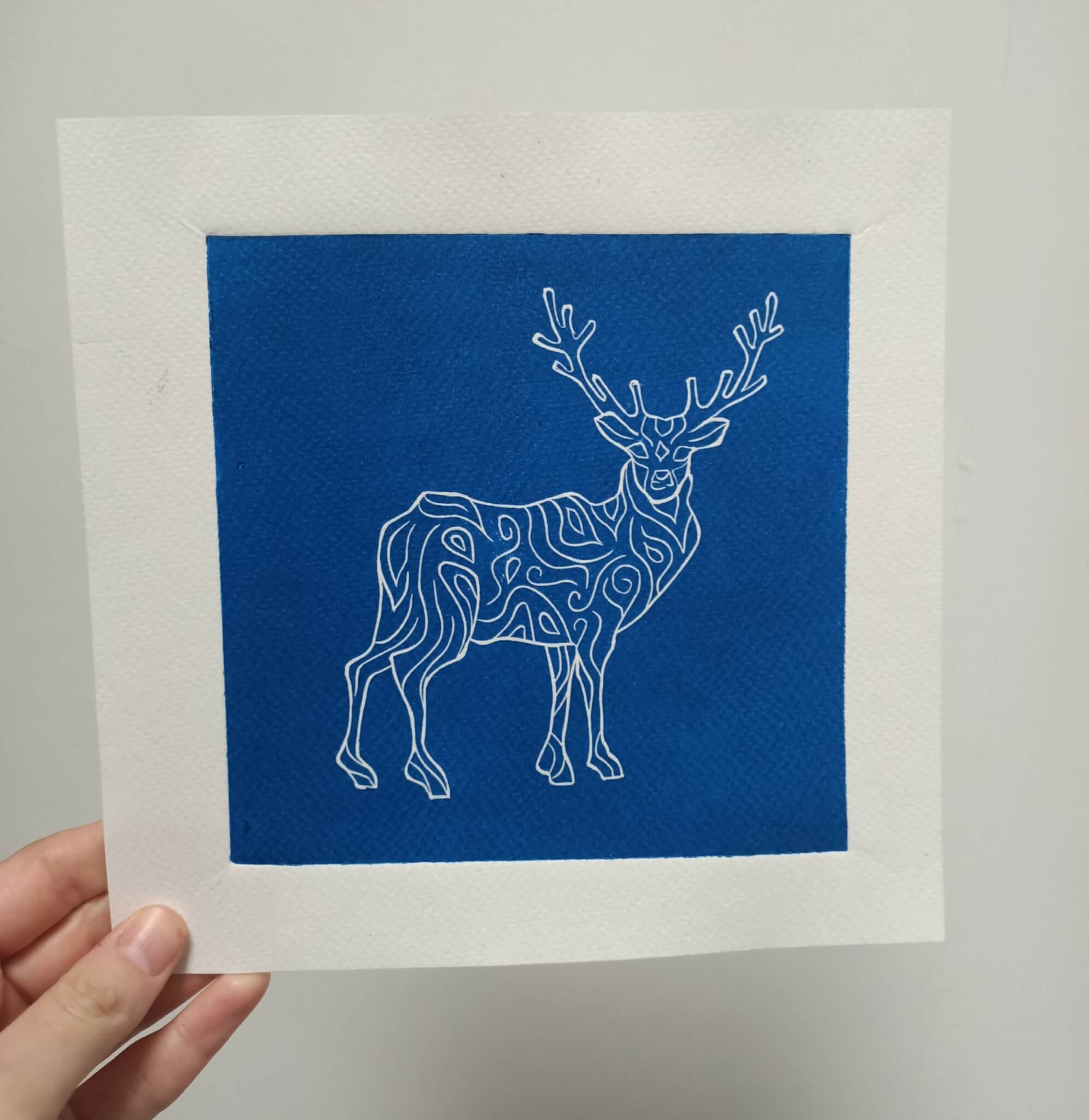 Le cerf bleu