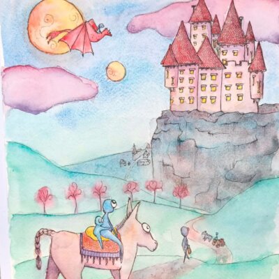 Touyi et l'âne - Œuvre originale