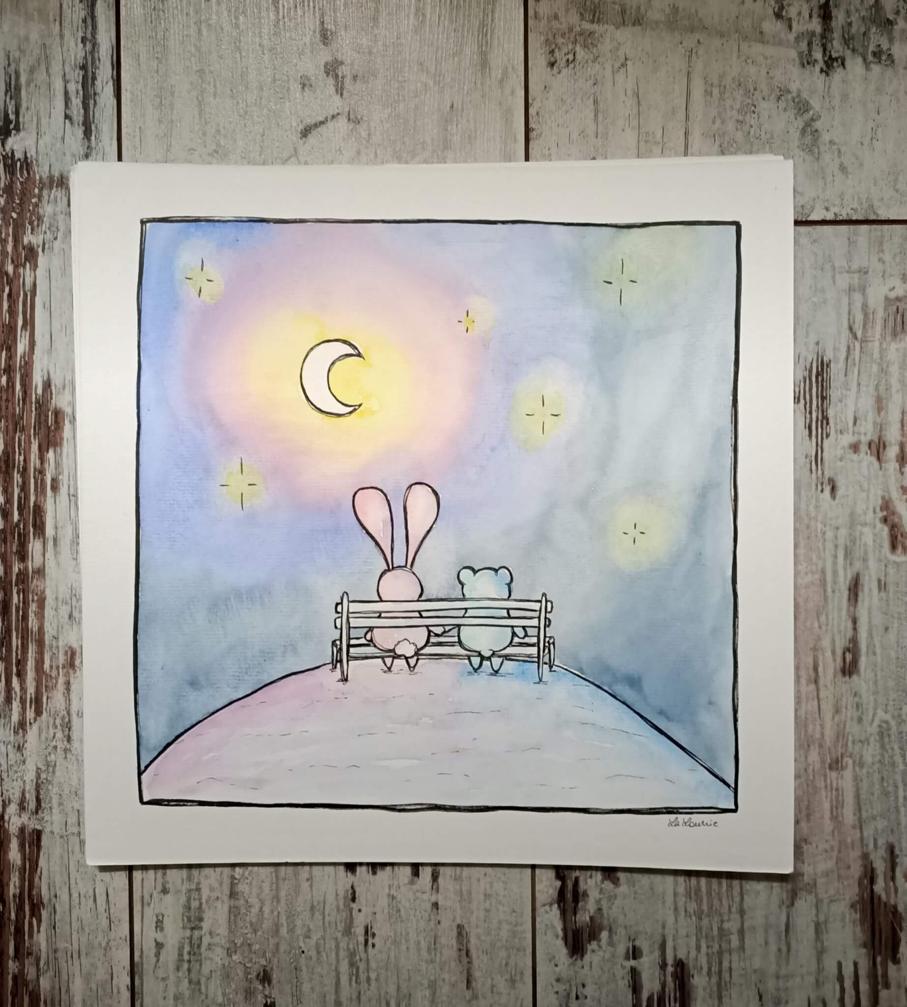 Les amoureux - 27x27cm – Image 2