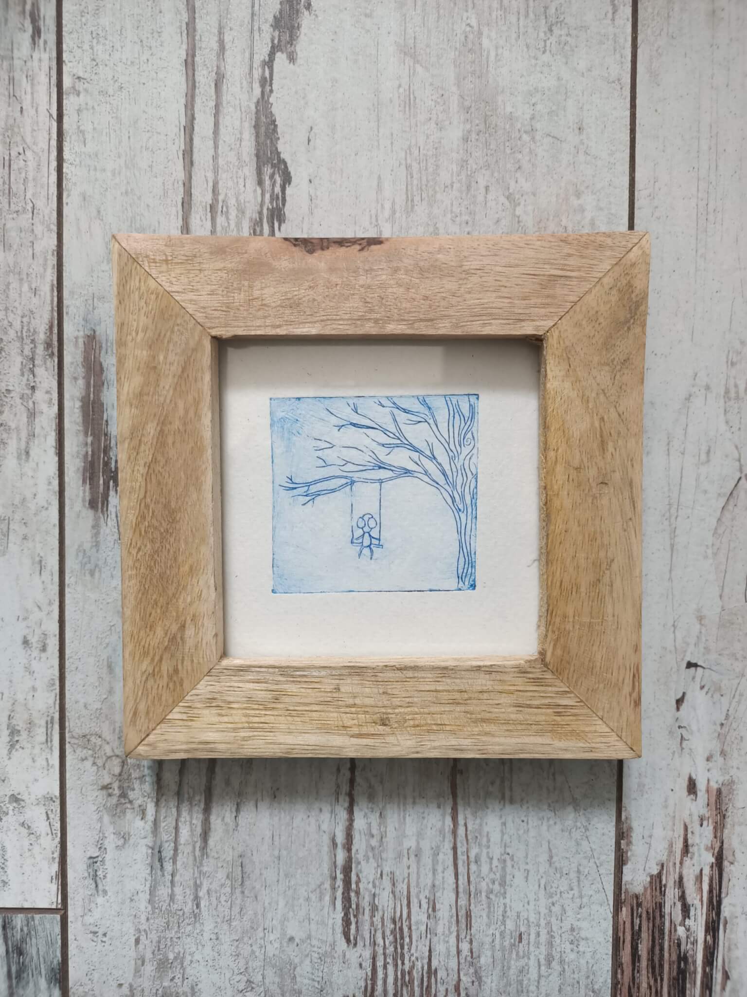 Innocence sur Balançoire - 10x10cm – Image 2