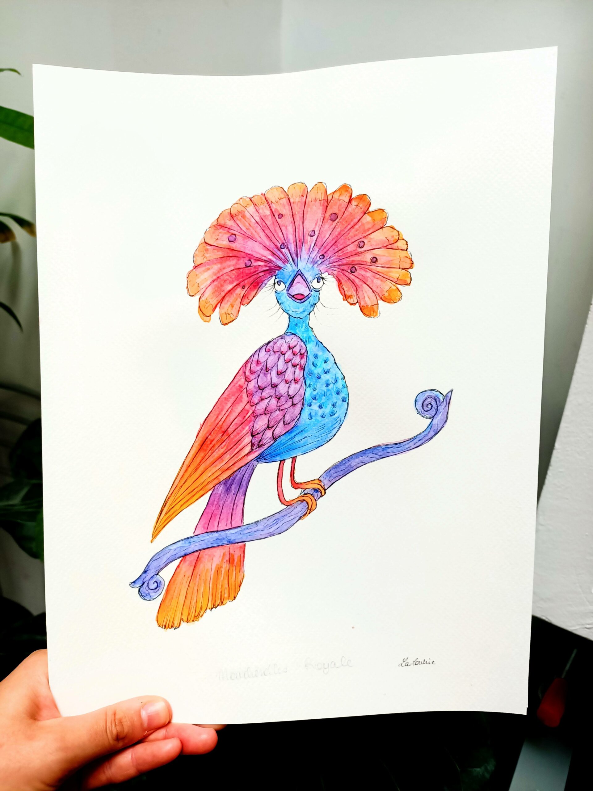 Moucherolles Royal - Œuvre originale 24x32cm – Image 3