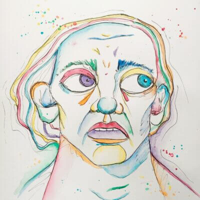 Celui qui voulait partir - Œuvre originale 24x32cm