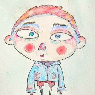 Henri - Œuvre originale 24x32cm