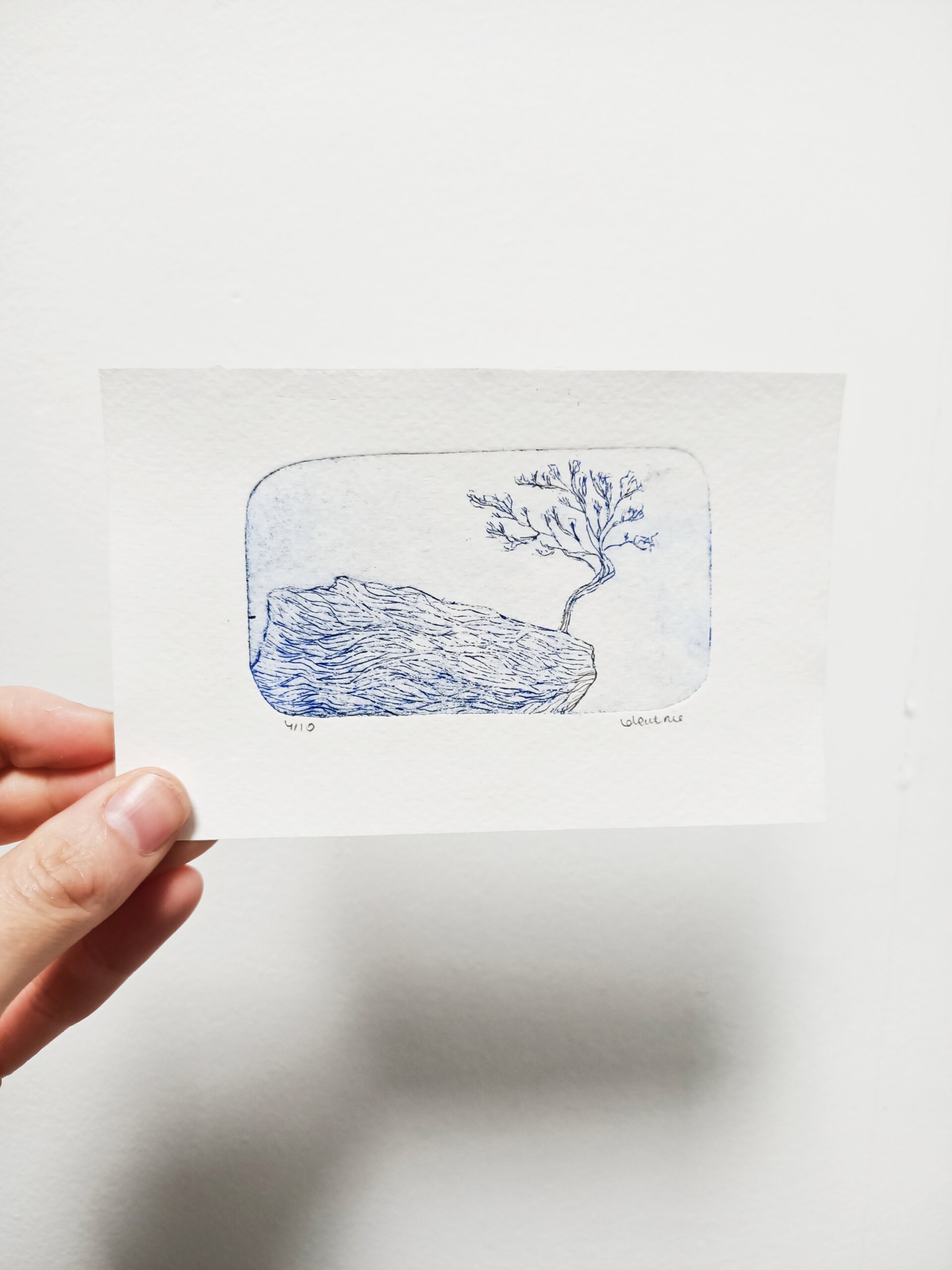 L'arbre solitaire - 10x14cm