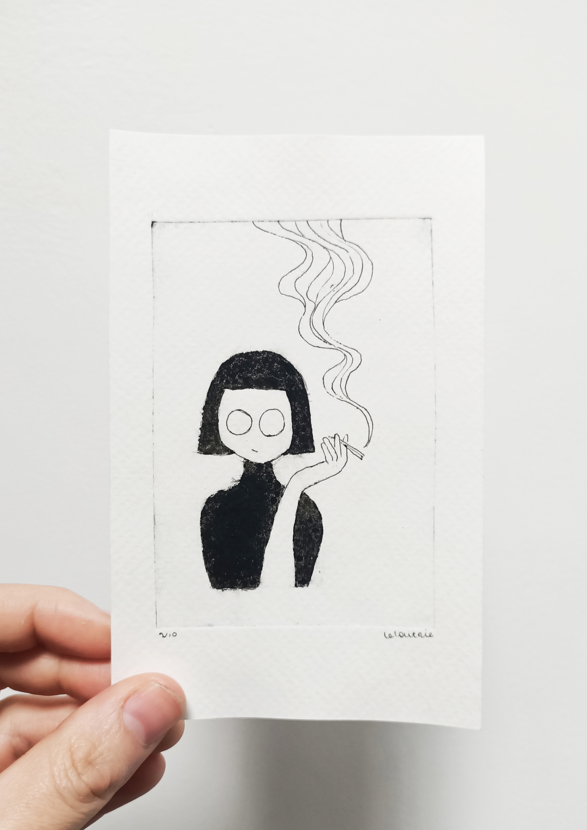 La fumeuse - 10x14cm