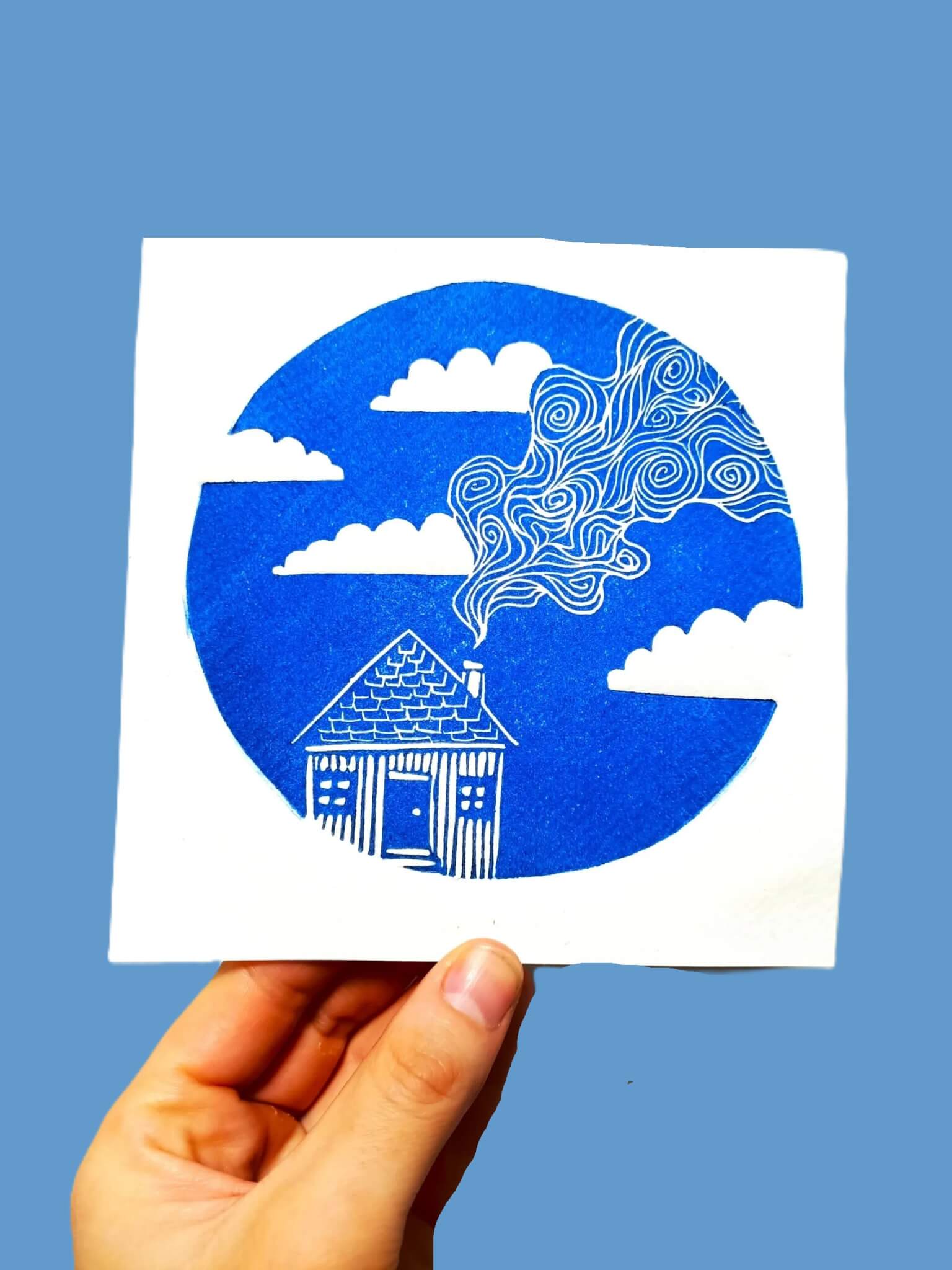 La Cabane dans les Nuages - 14x14cm