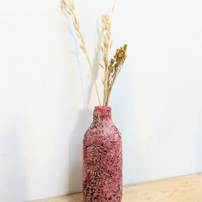 Soliflores en papier mâché